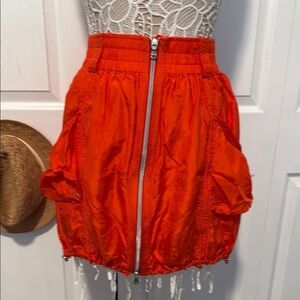 RLX Ralph Lauren Vibrant Orange Mini Skirt